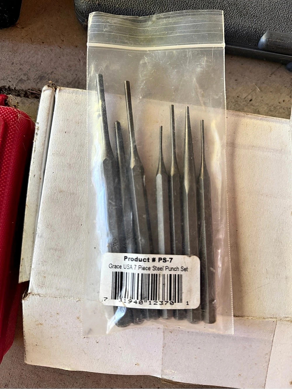 Grace USA 7 Piece Steel Punch Set PS-7